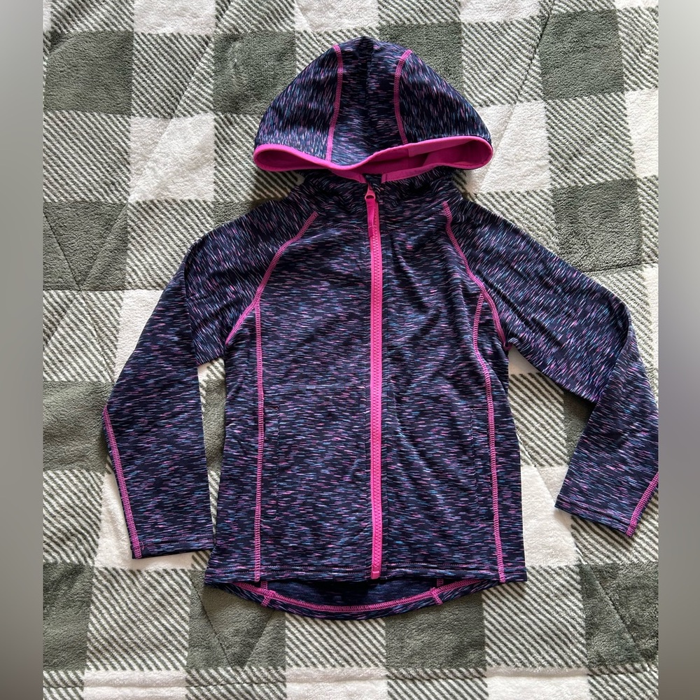 Kids' Purple and Pink Hooded Jacket